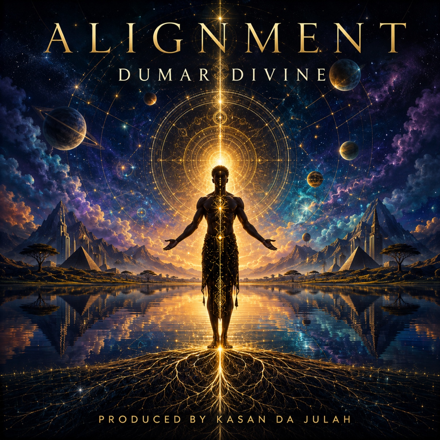 Alignment album artwork by Dumar Divine, produced by Kasan Da Julah