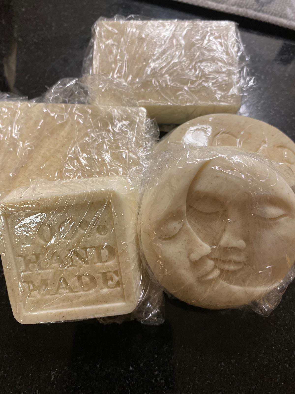 Handmade Organic Goodness shaped natural soaps
