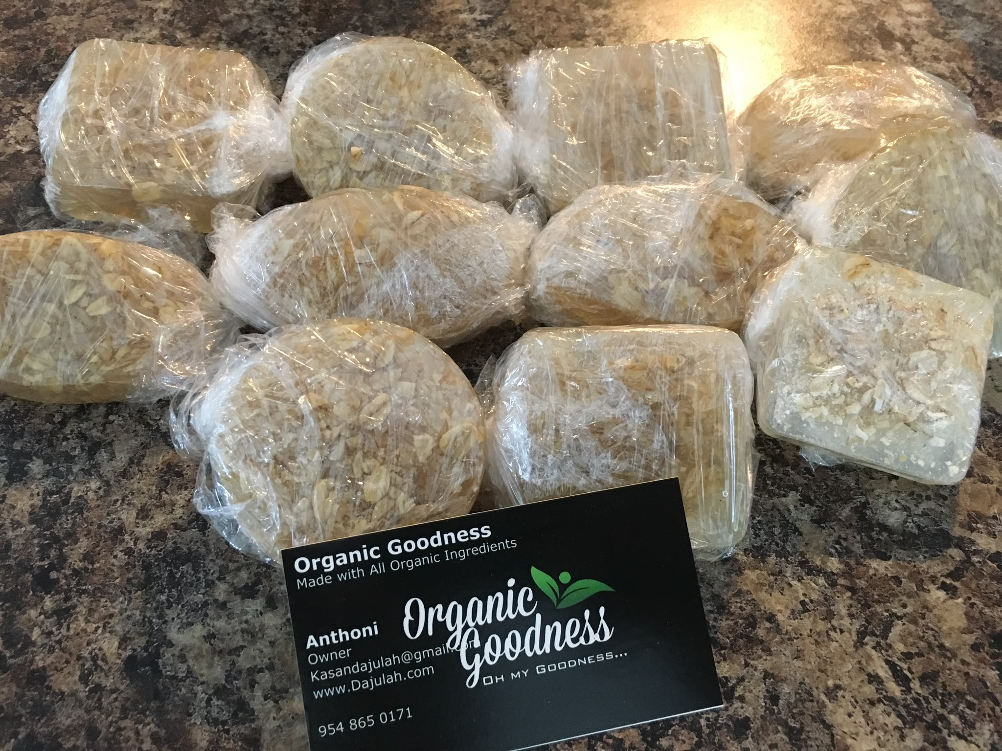 Organic Goodness handmade soap bars