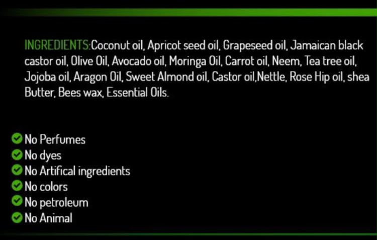 Organic Goodness natural ingredient information