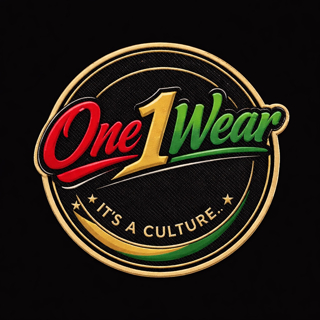 One Wear red, gold, and green circular logo—It's a Culture